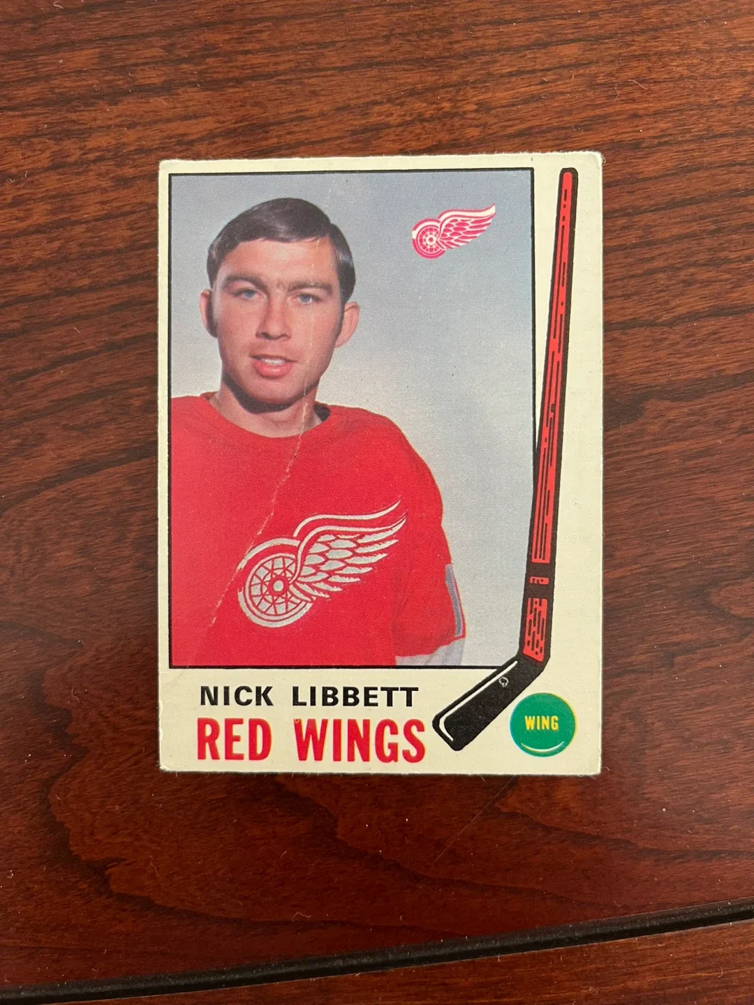 1969-70 OPC HOCKEY CARD#162 NICK LIBBETT DETROIT RED WINGS
