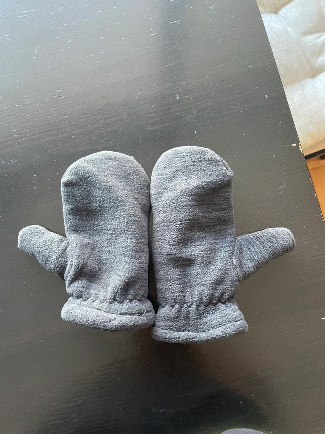 Grey Baby Mittens