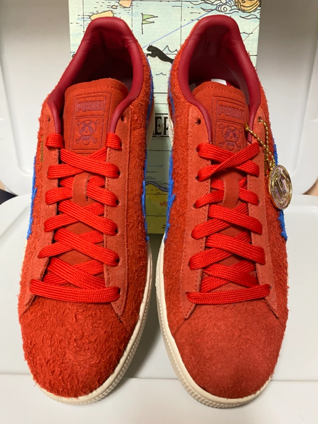 Puma Suede One Piece Red Shoes brand new SZ 11.5 US - photo 4