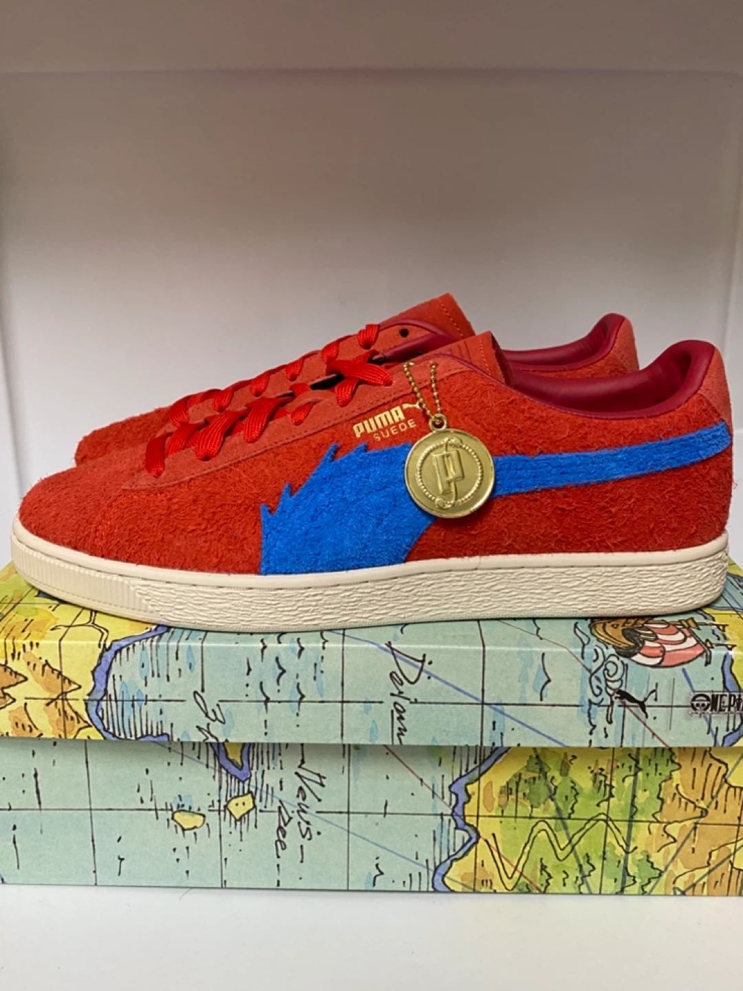 Puma Suede One Piece Red Shoes brand new SZ 11.5 US