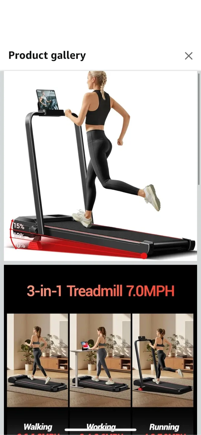 15% Incline Treadmill 7.0MPH