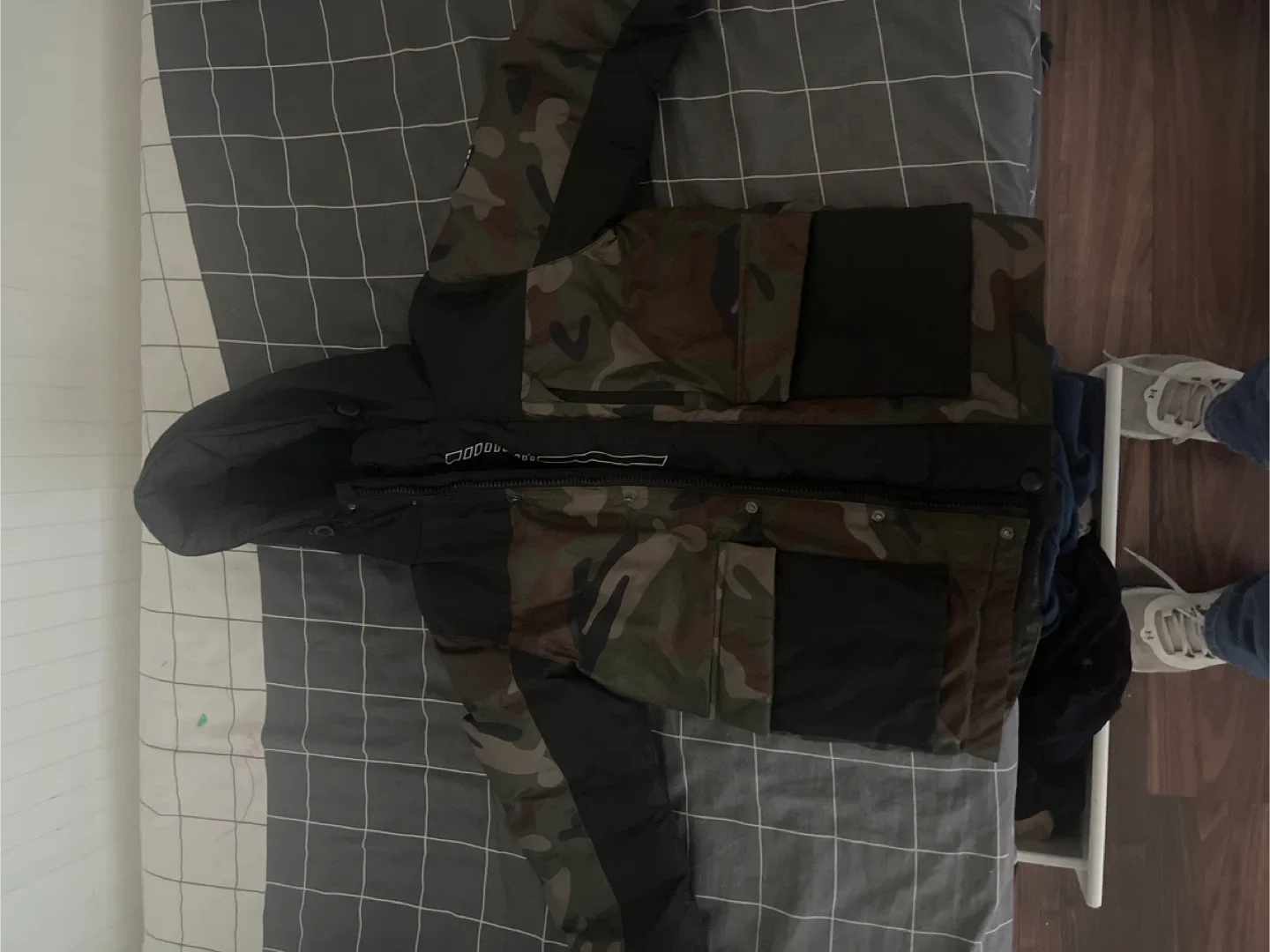 Double Bear Camo Puffer Jacket