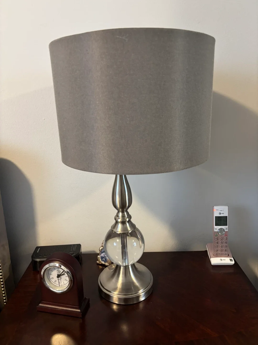 2 Table Lamps with Grey Shade image indicator(2)