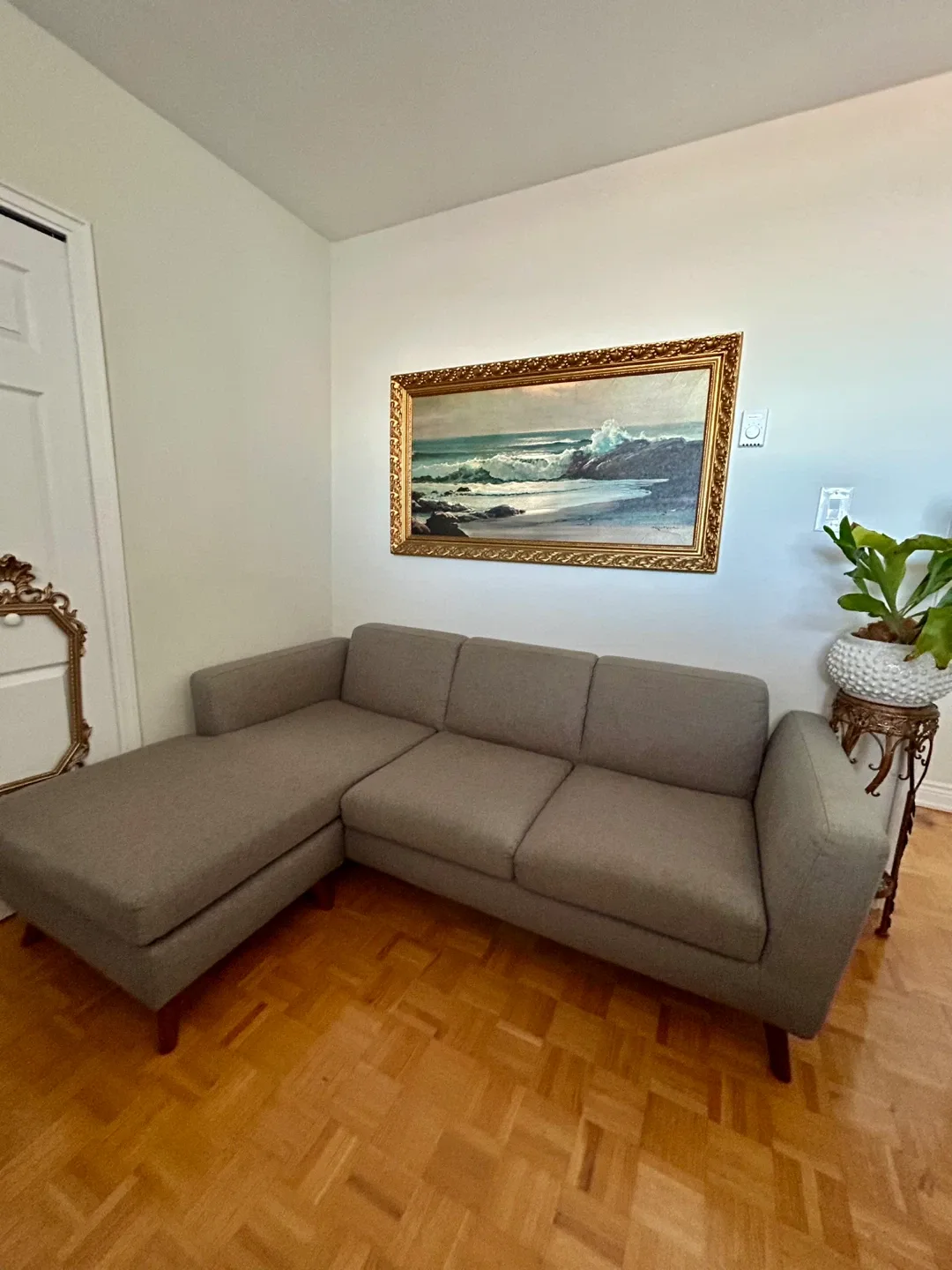 Grey Sectional Sofa – MUST GO ASAP!