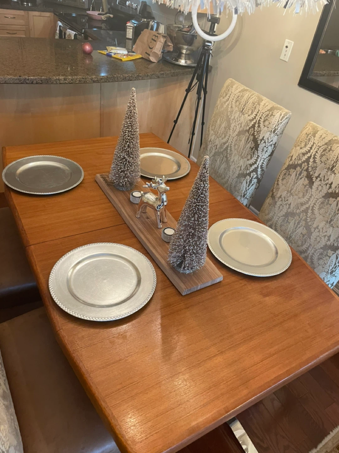 ✨ Solid Teak Wood Dining Table + Extra Leaf - photo 2