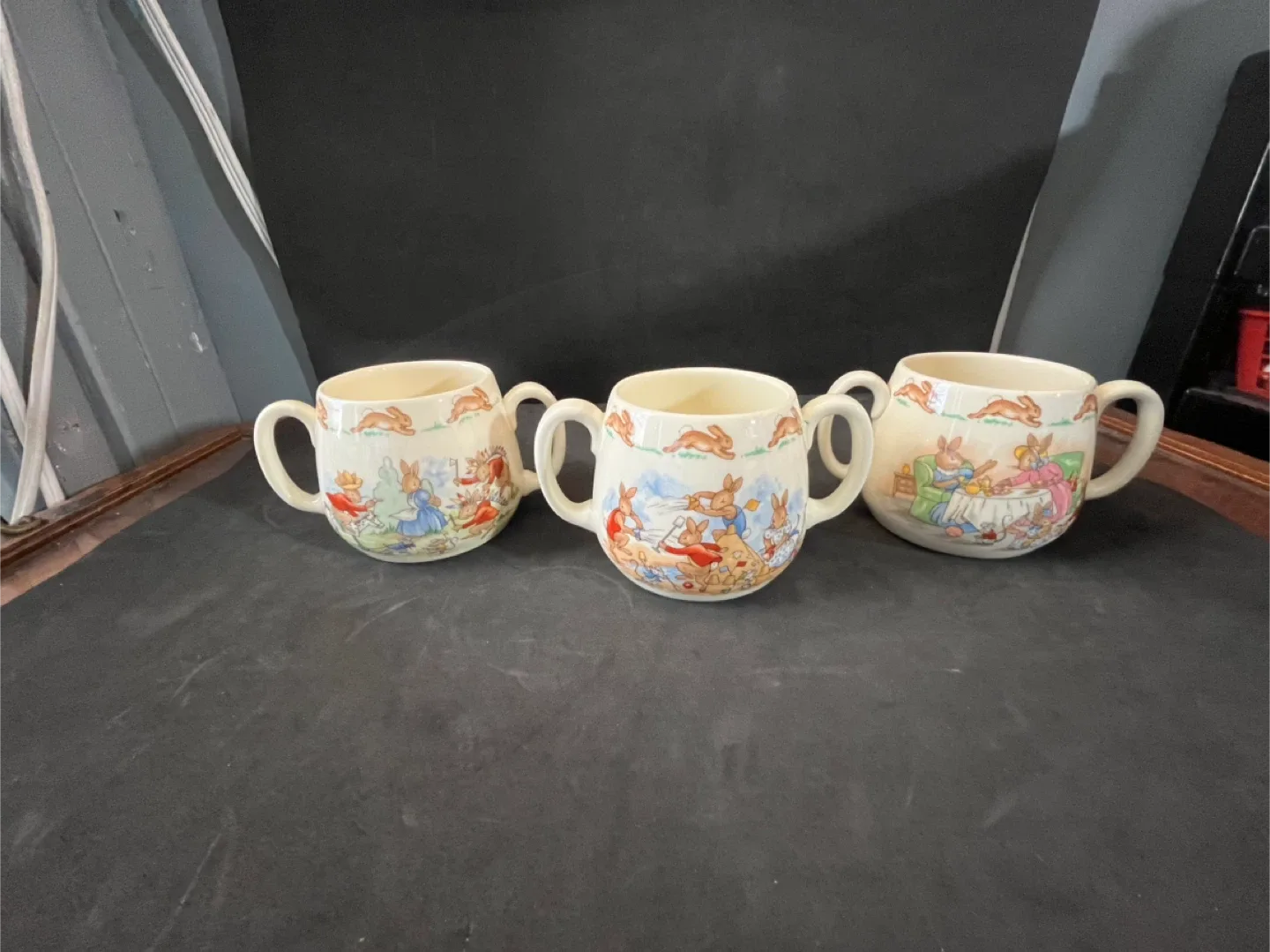 16 Royal Doulton BUNNYKINS Dishes Set