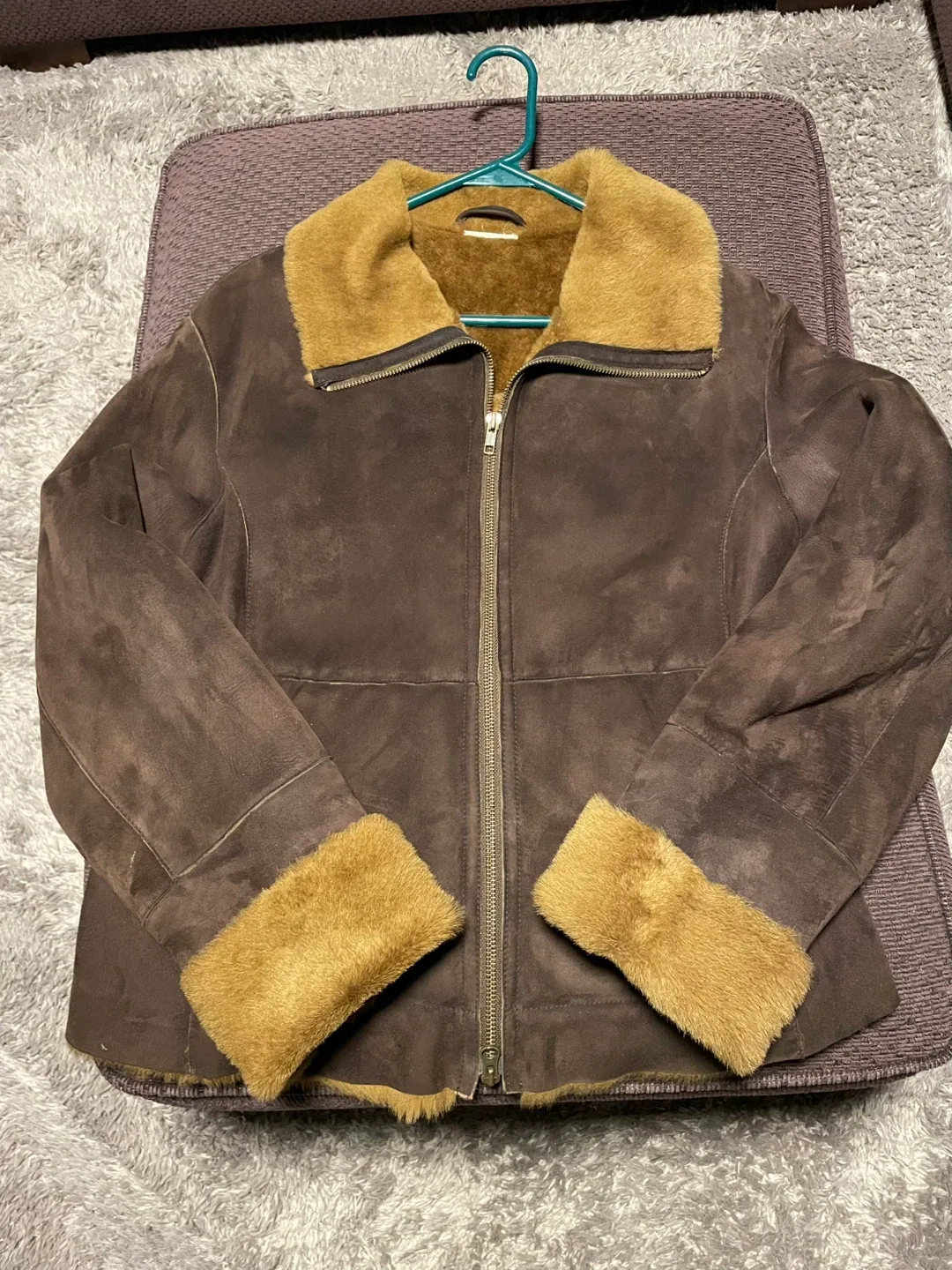 Ladies brown Sherpa jacket