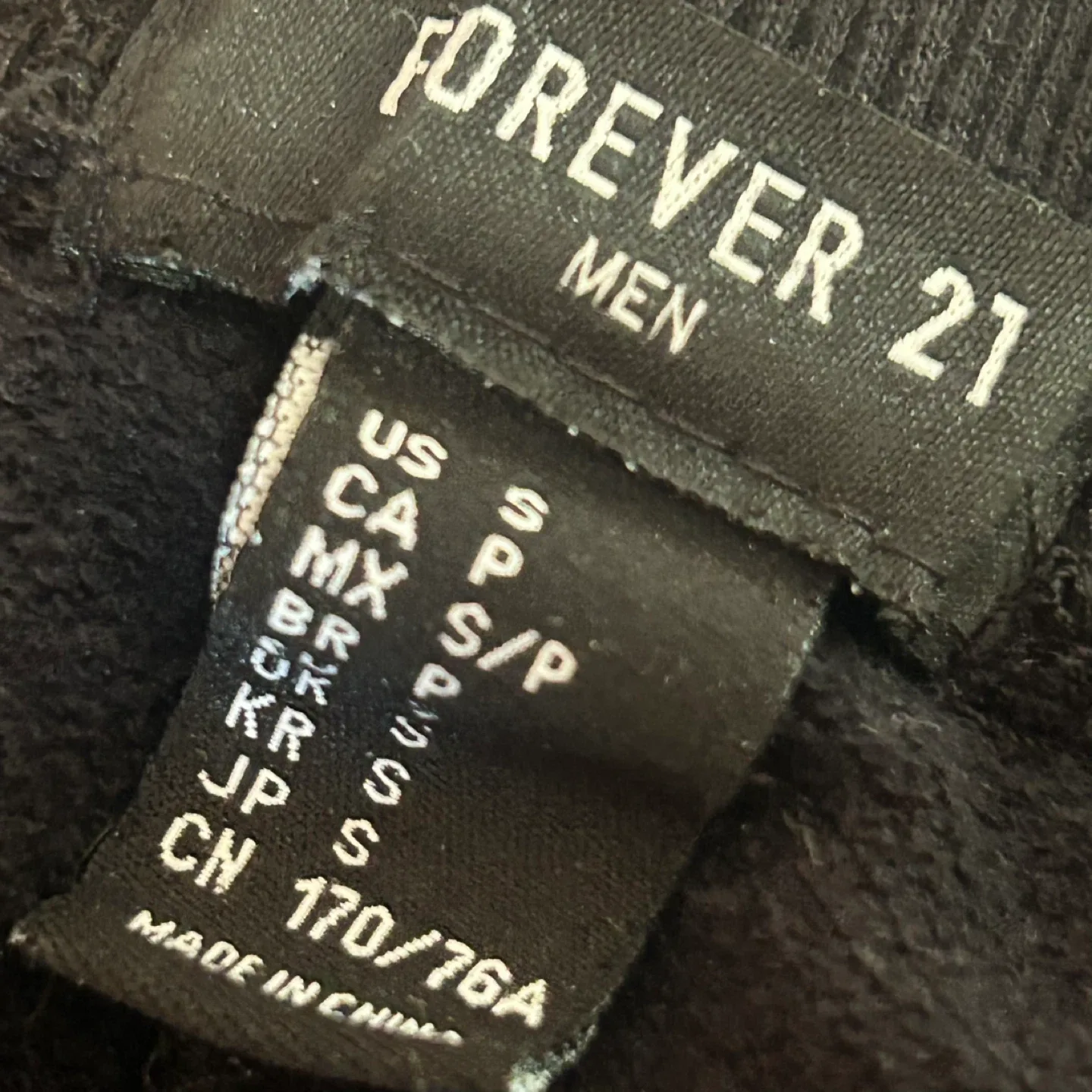 Mens Black Grunge Sweats -S (Dixie&Bloor) image indicator(3)