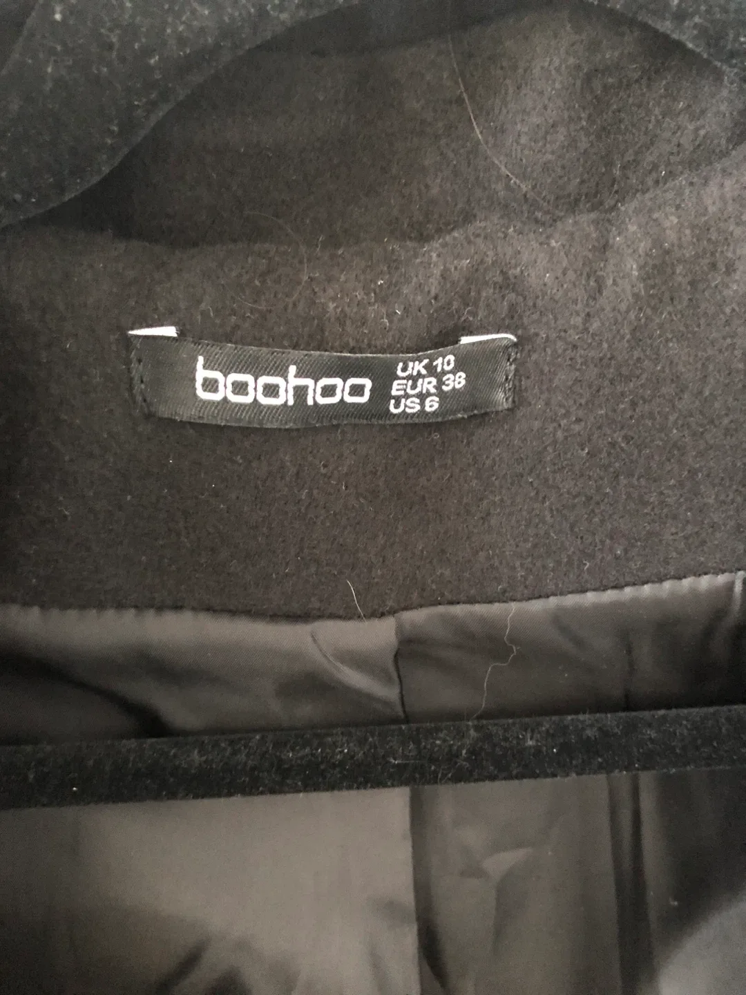 Boohoo Black Trench Coat - Size US 6 image indicator(3)