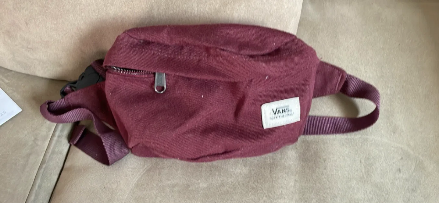 Vans burgundy belt bag