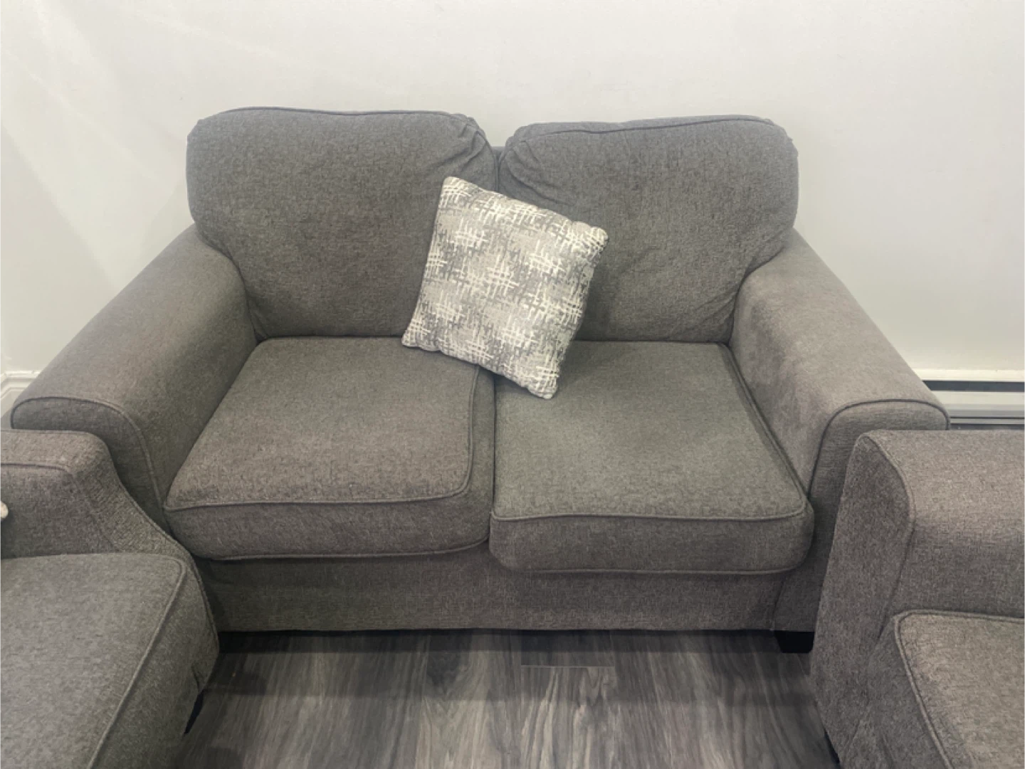 Grey Sofa Set - 3 Seater, 2 Seater, and Loveseat - photo 3