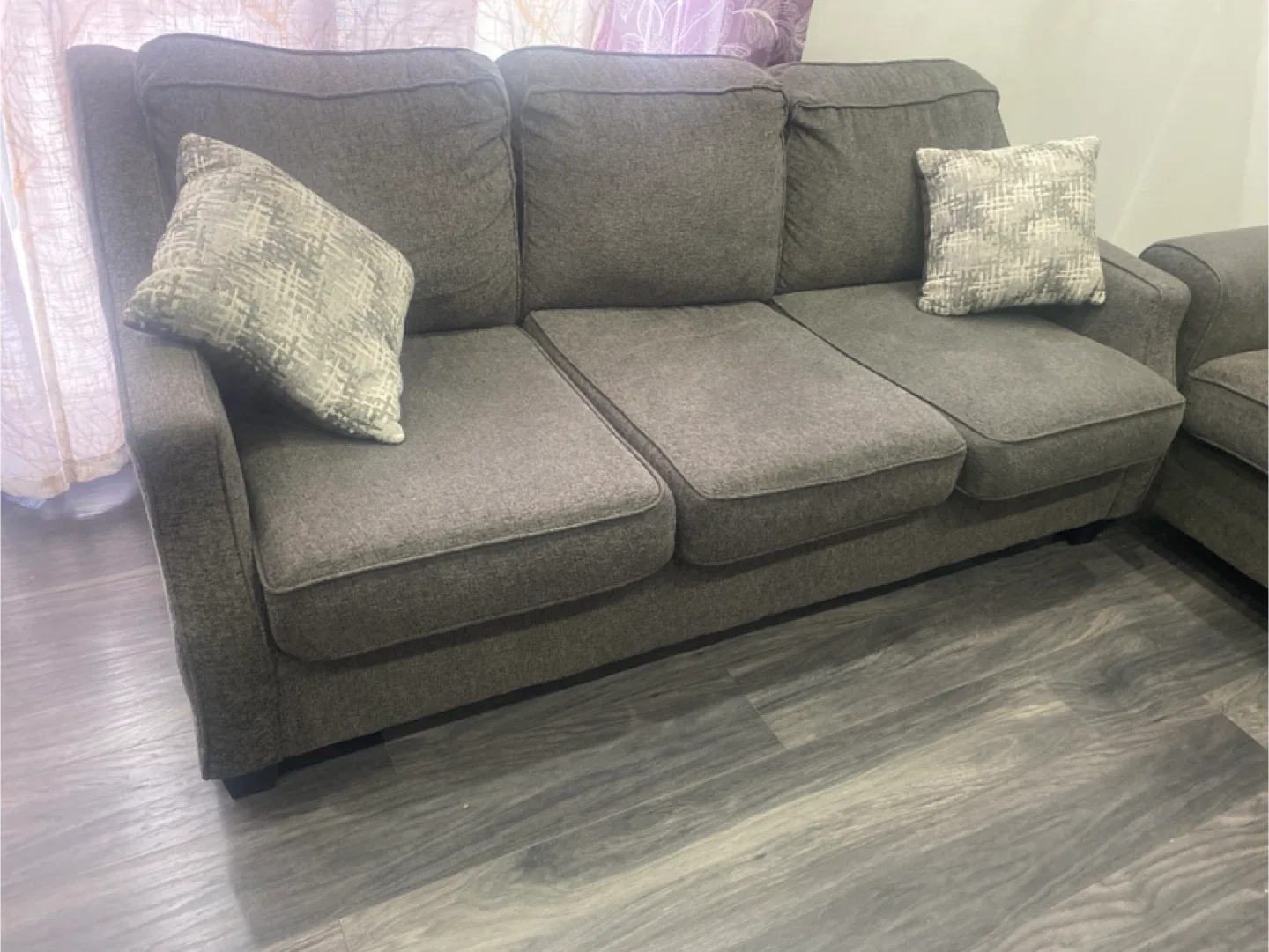 Grey Sofa Set - 3 Seater, 2 Seater, and Loveseat image indicator(2)