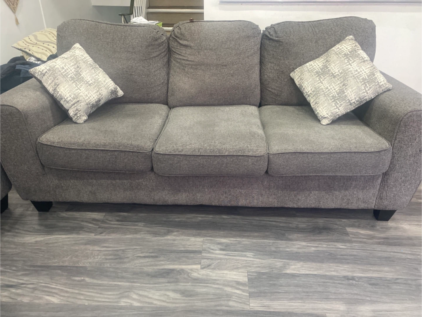 Grey Sofa Set - 3 Seater, 2 Seater, and Loveseat - photo 4