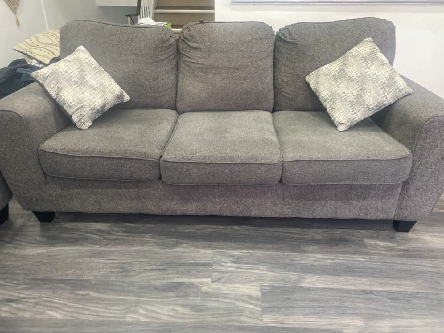 Grey Sofa Set - 3 Seater, 2 Seater, and Loveseat image indicator(4)