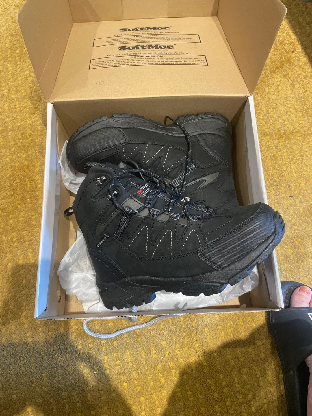 SoftMoc MILES-BLK Waterproof Winter Boots