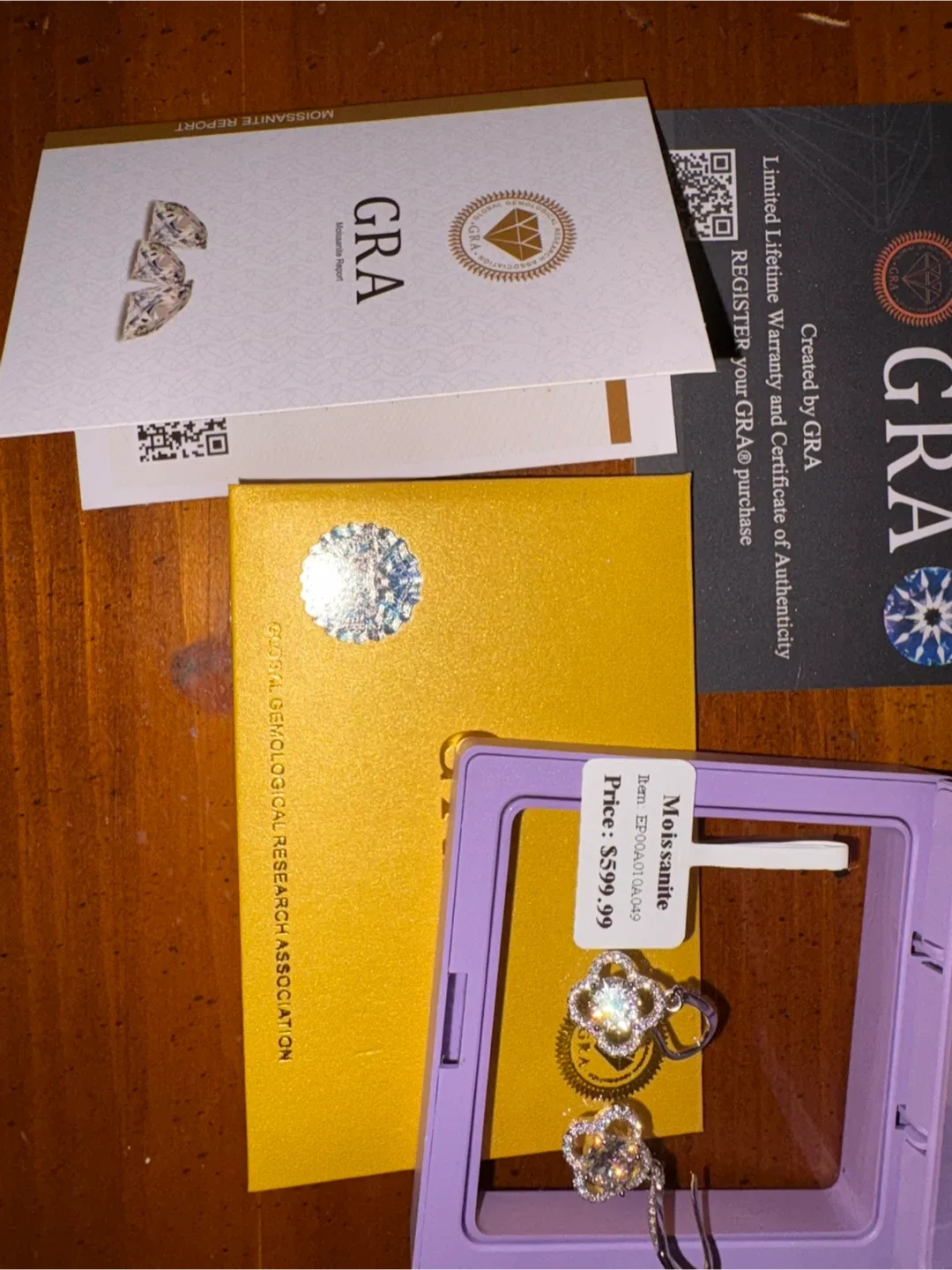 Moissanite Flower Earrings - New