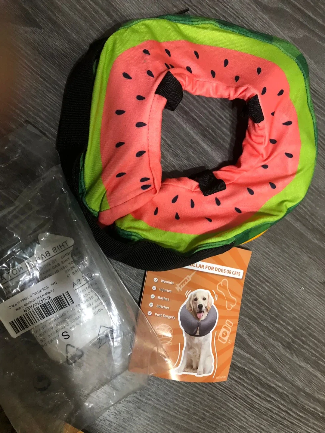 Airwin Inflatable Pet Collar - Watermelon Design, Size S image indicator(4)