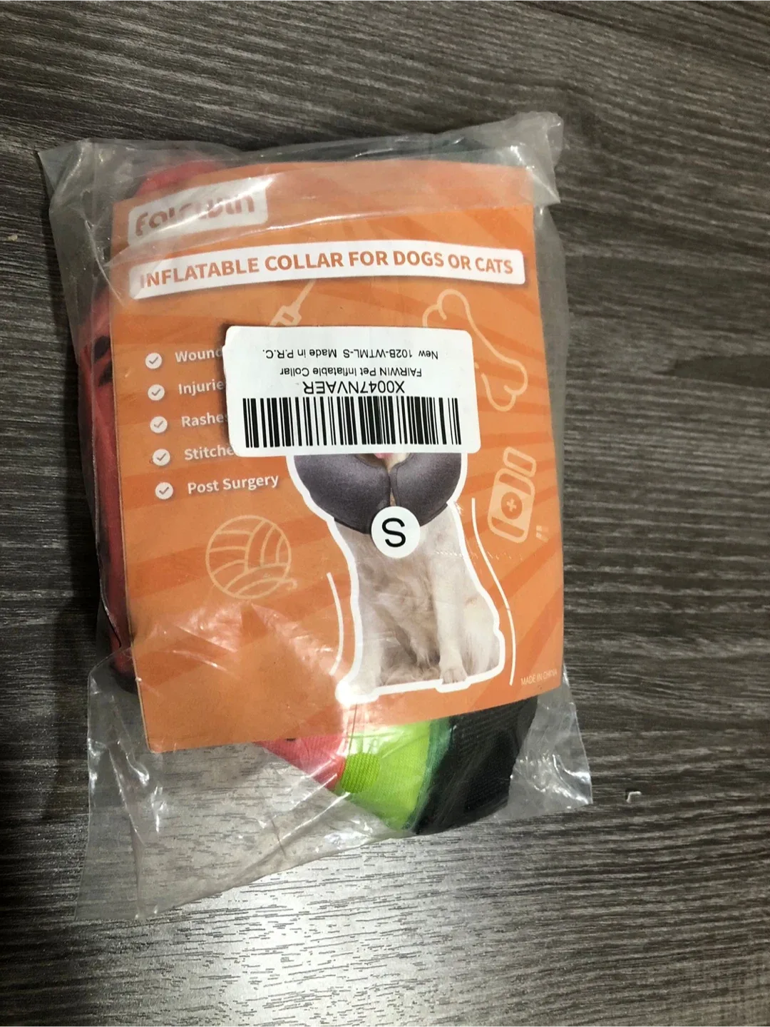 Airwin Inflatable Pet Collar - Watermelon Design, Size S image indicator(9)