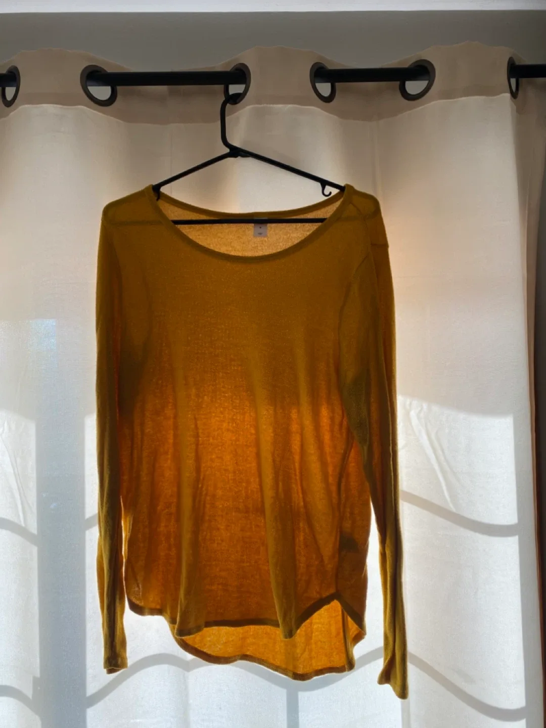 Old Navy Yellow Long Sleeve Top - Size M