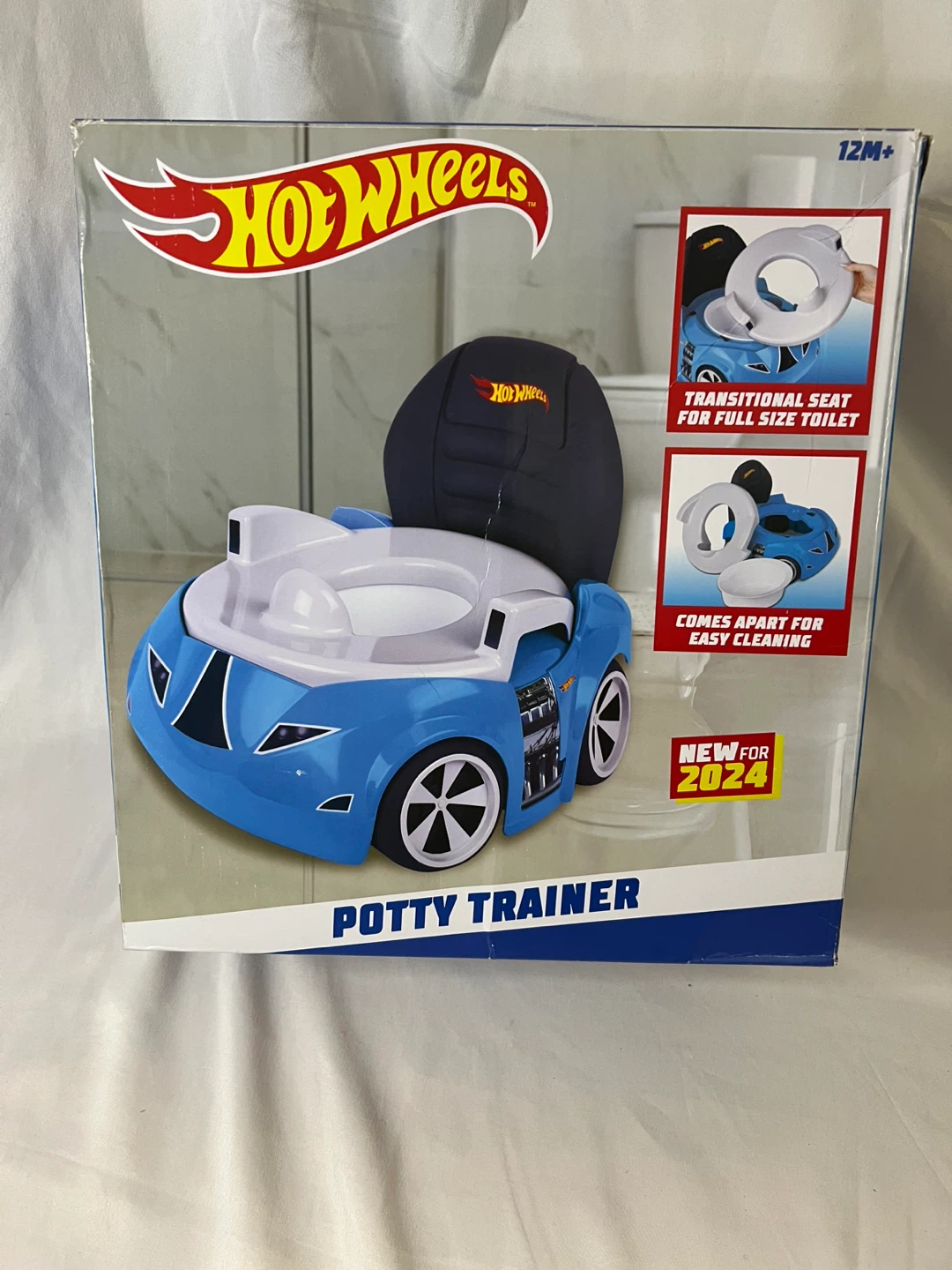 Hot Wheels Blue Race Car Potty Training Toilet - photo 3