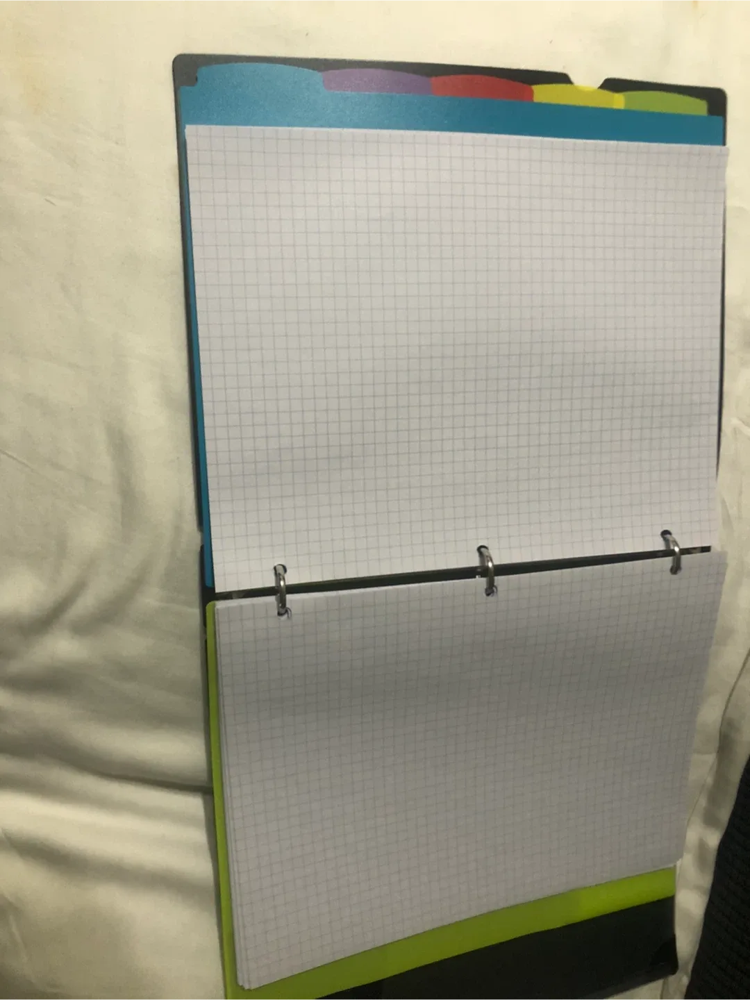 Black Binder with Dividers