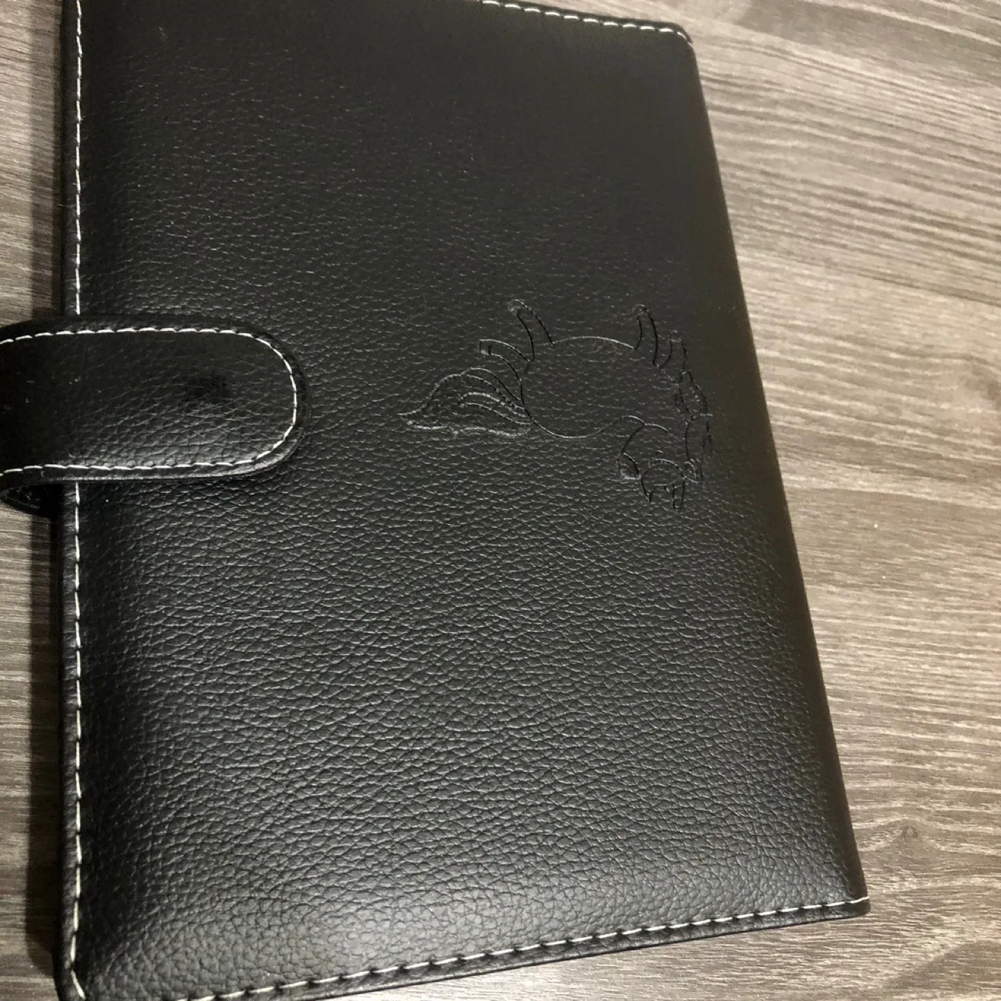 Black Faux Leather Portfolio with Unicorn Stationary image indicator(9)