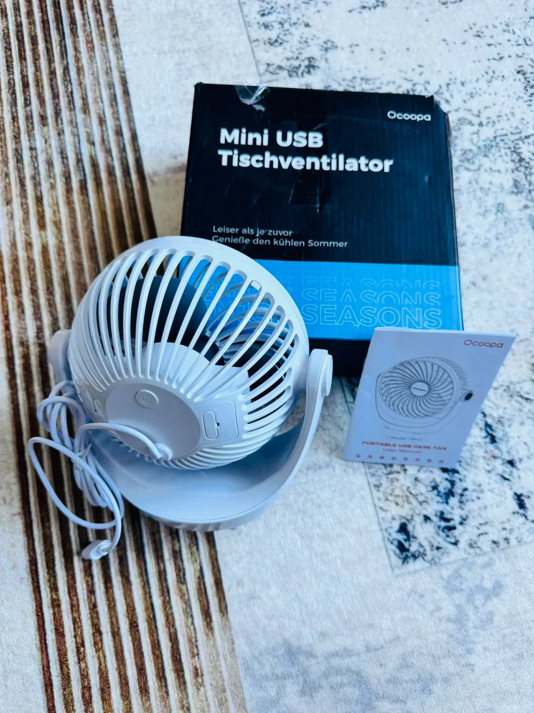 Ocoopa Mini USB Desk Fan - New in Box!