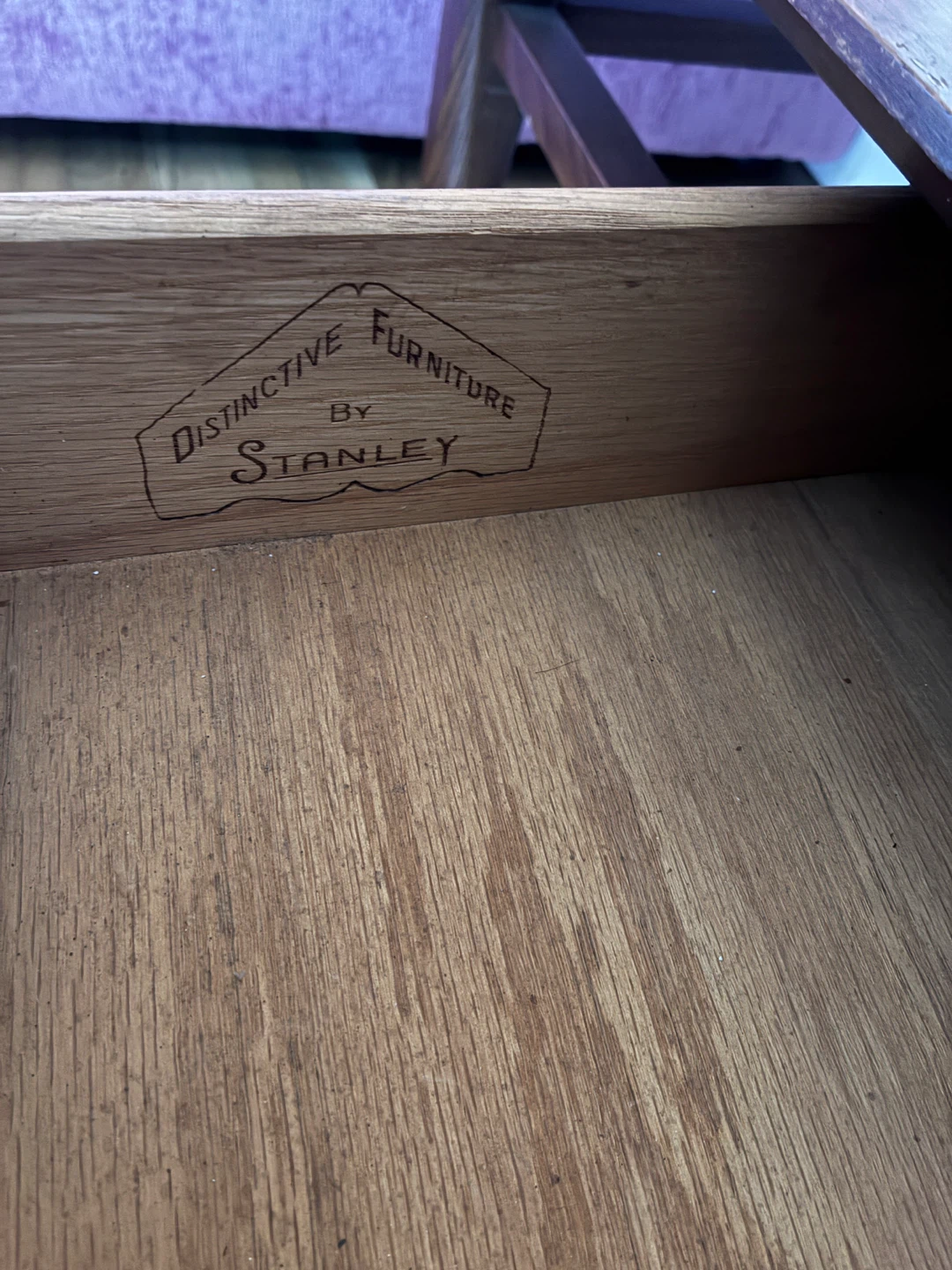 Stanley Furniture MCM solid wood console table - photo 2