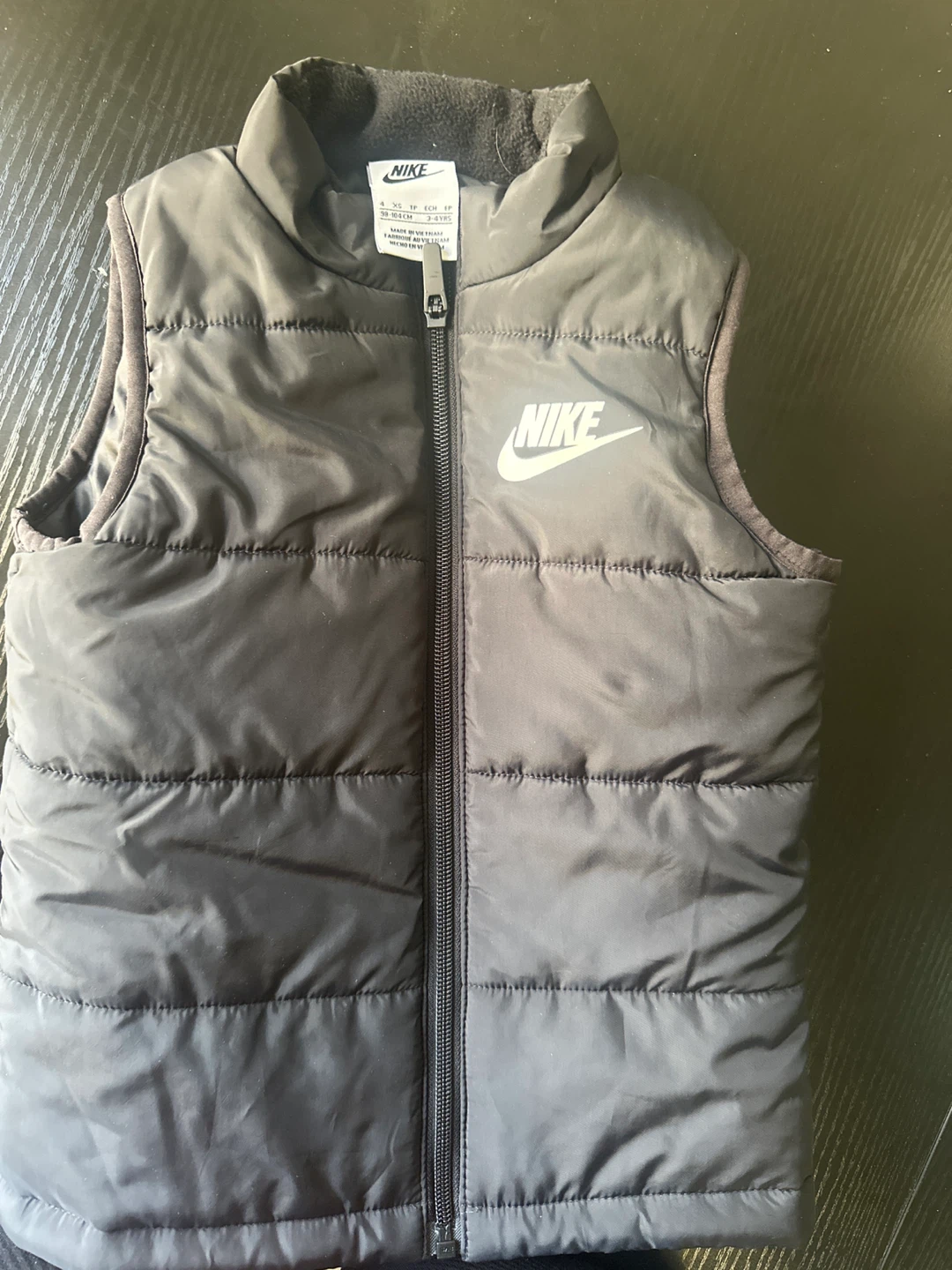 Nike Black Puffer Vest - Size XS - photo 3