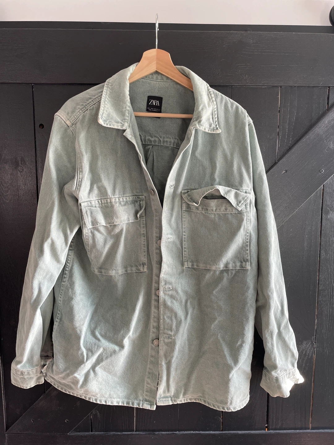 Zara Oversized Denim Shirt Jacket - Size L