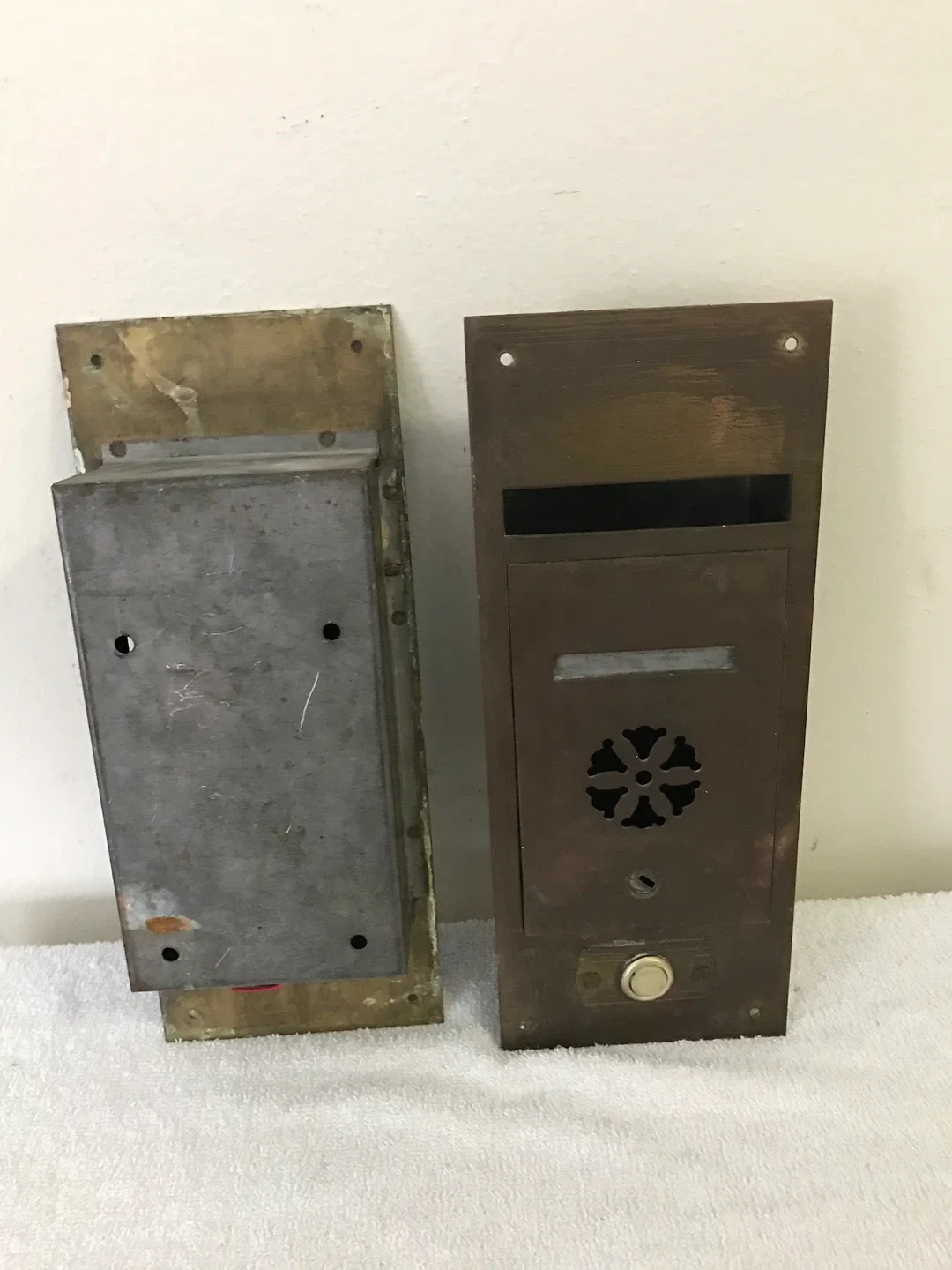 Antique Brass Old Tenement building mailboxes image indicator(4)
