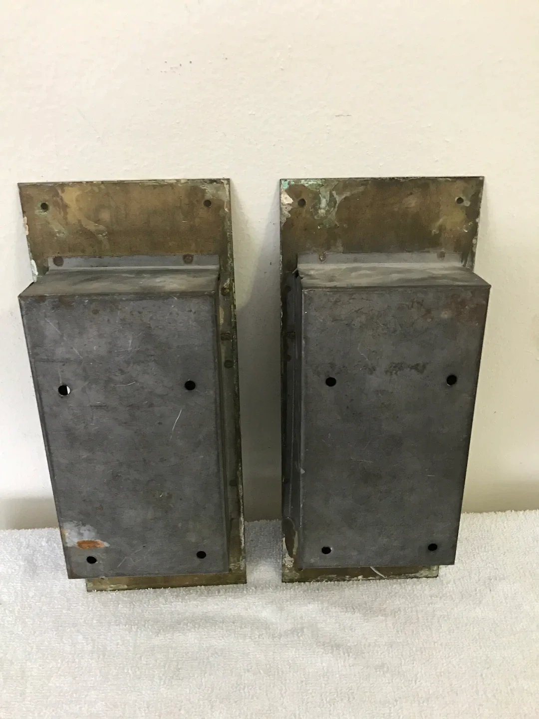 Antique Brass Old Tenement building mailboxes image indicator(3)