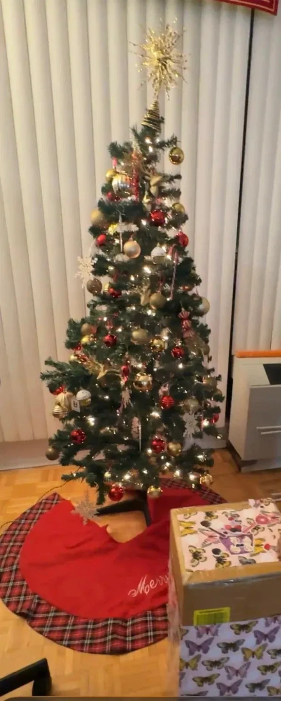 All New - 6' Pre-Lit Noble Pine Christmas Tree