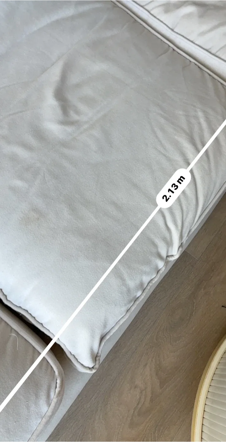 Comfortable Beige Sofa (2.13m x 1.01m) image indicator(2)