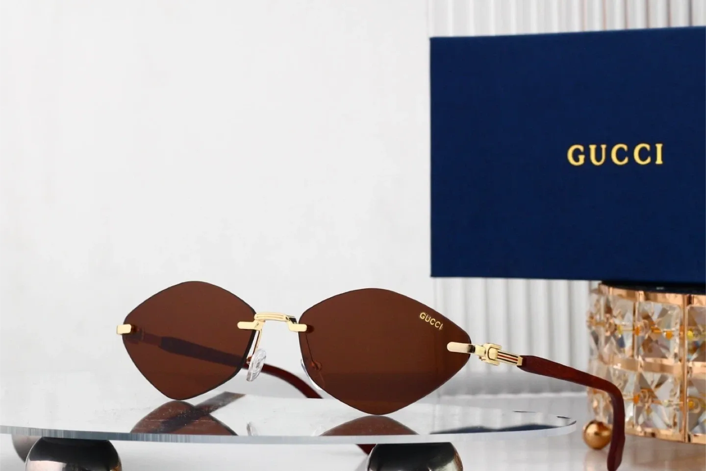 Designer Sunglasses: Cartier, Gucci, Hermes, Louis Vuitton image indicator(8)