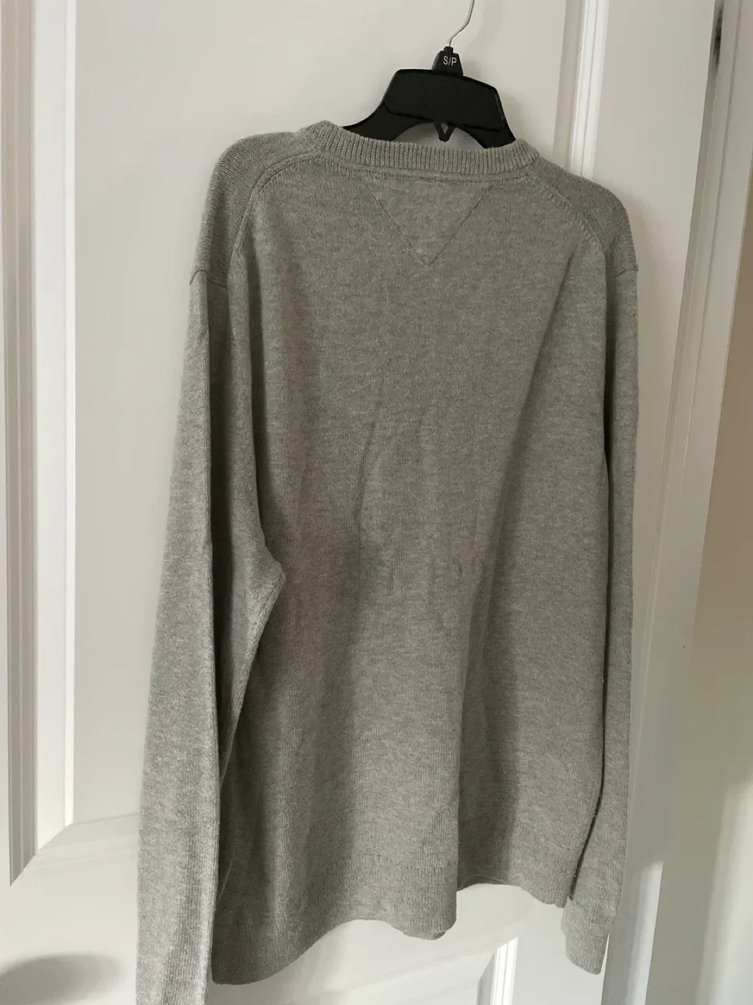 Tommy Hilfiger Grey V-Neck Sweater - Large image indicator(4)