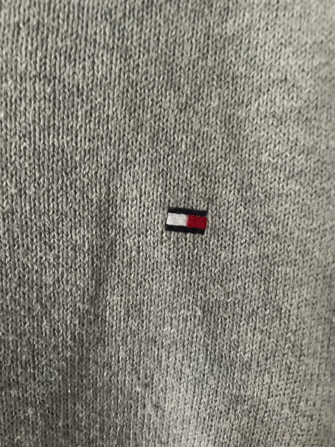 Tommy Hilfiger Grey V-Neck Sweater - Large image indicator(3)