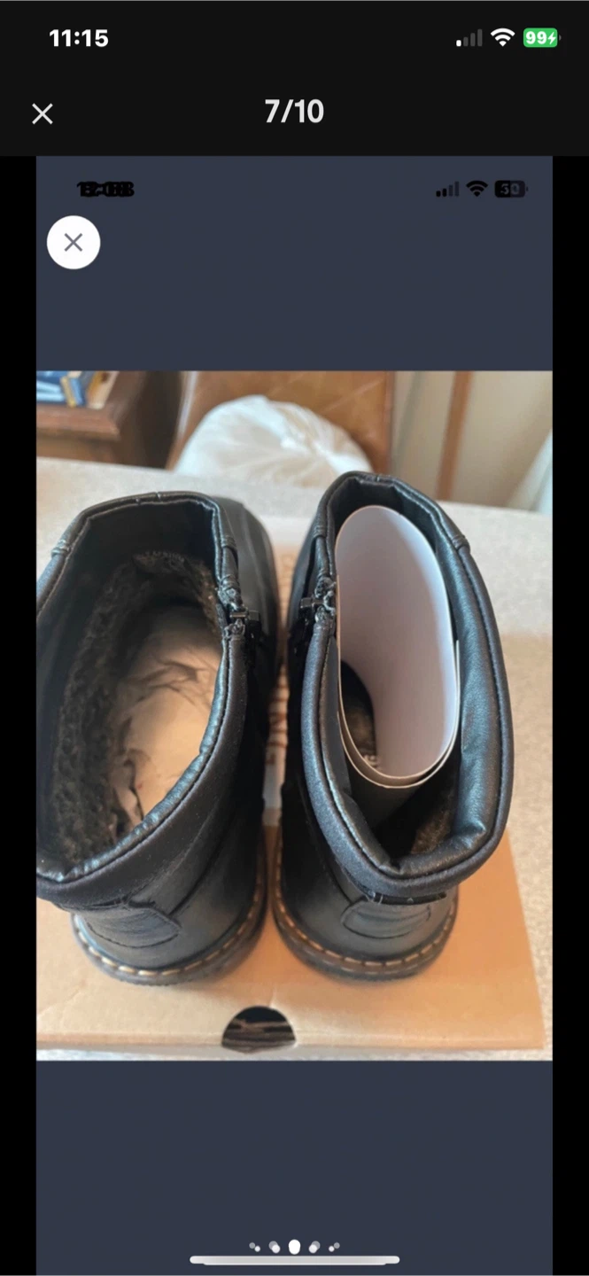 Thinsulate Black Leather Ankle Boots - photo 5