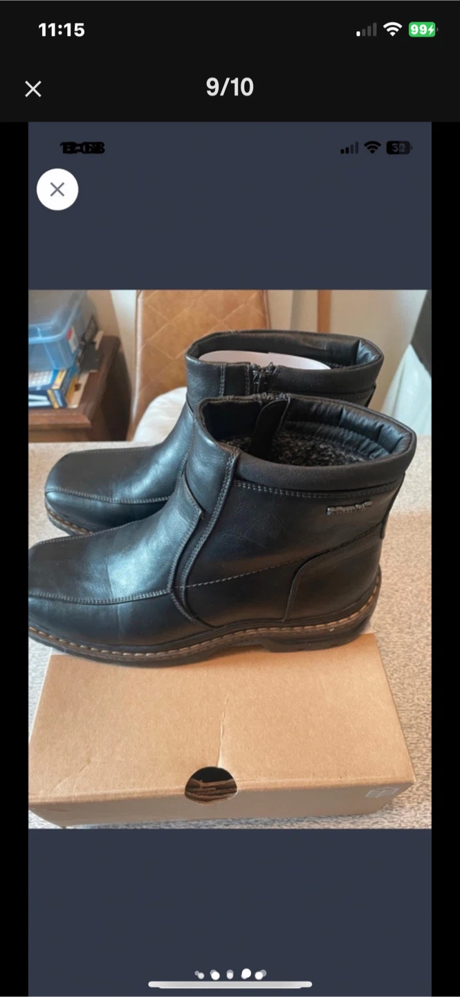 Thinsulate Black Leather Ankle Boots - photo 3