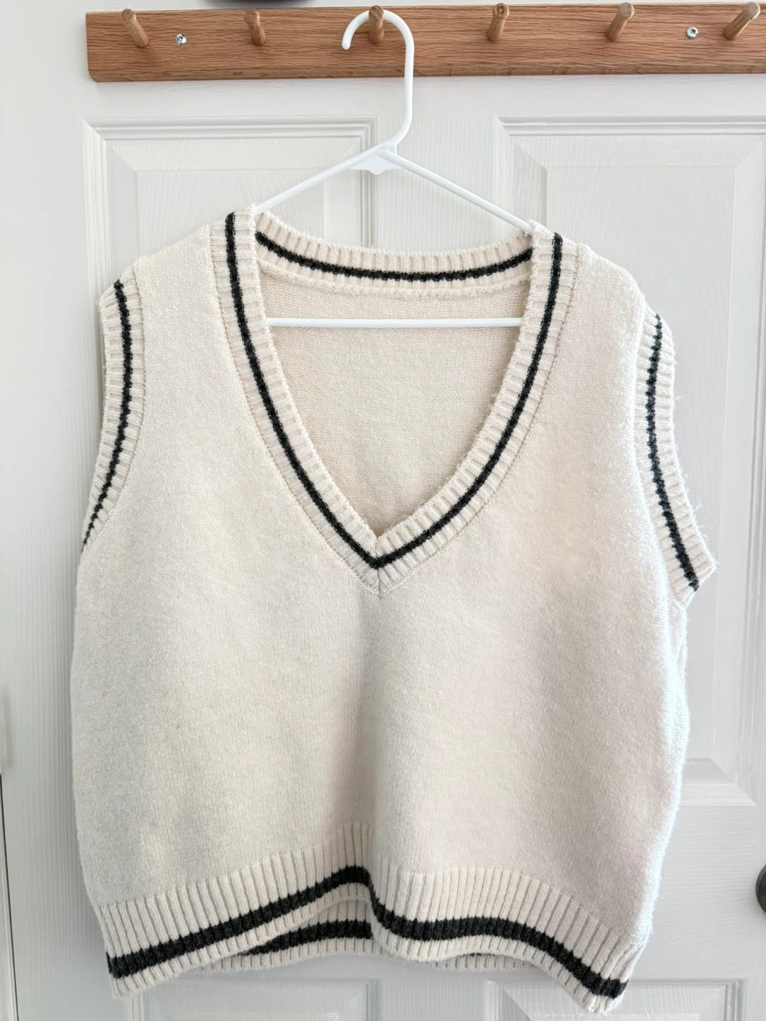 Cream Knit Sweater Vest - photo 2