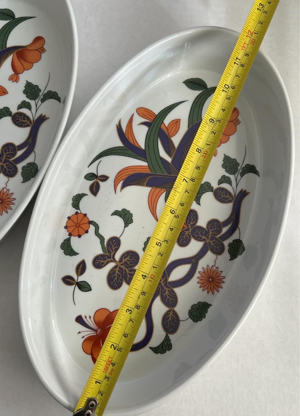 #Cleanout Worcester-Floral Oval Serving Dishes - Set of 2 image indicator(4)