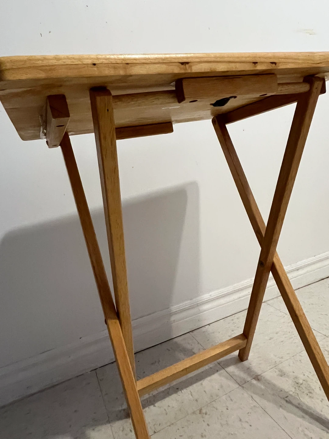 Folding Wooden TV Tray Table - photo 2