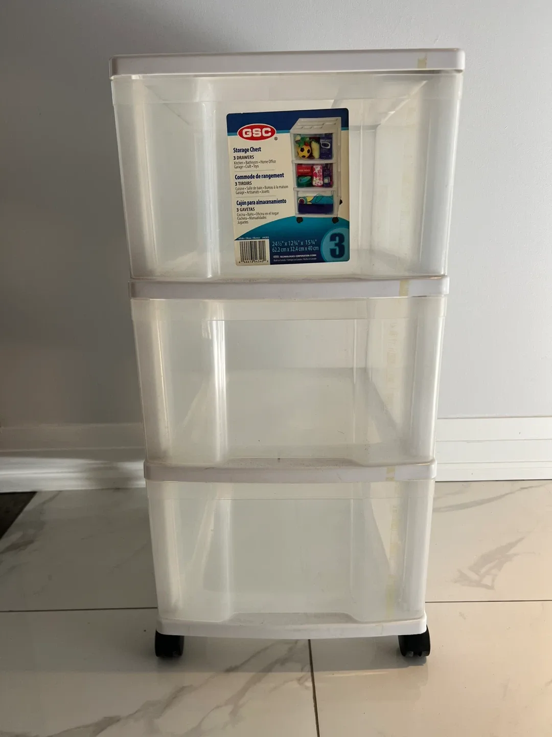 GSC 3-Drawer Storage Chest - White image indicator(2)