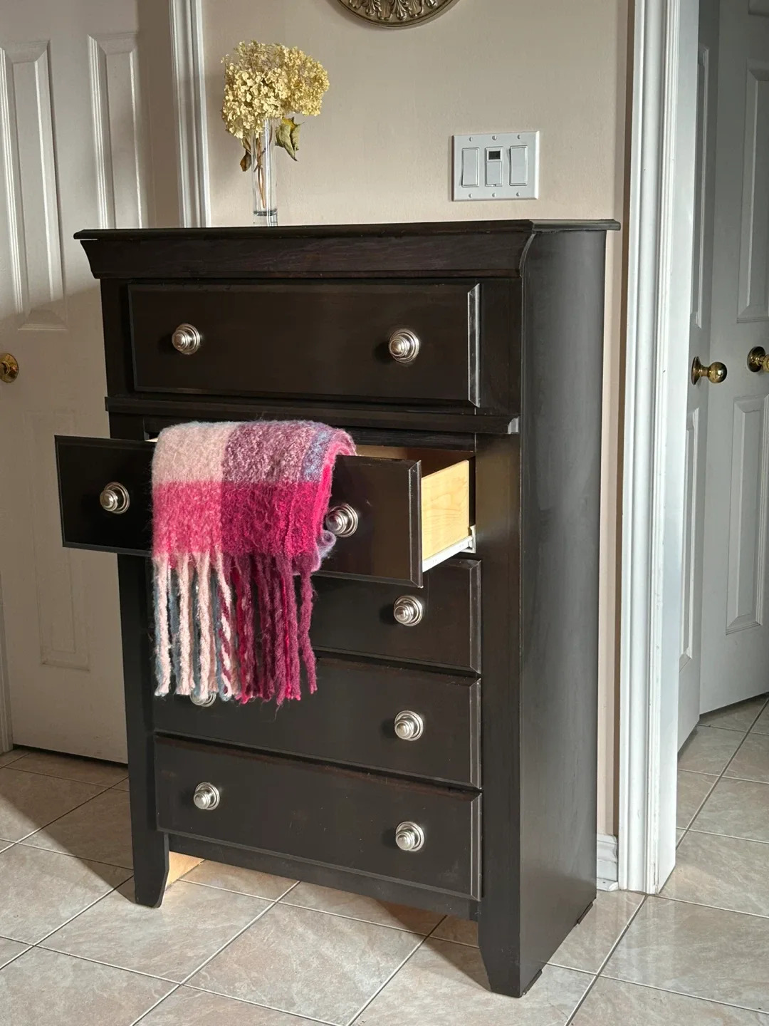 Dark Brown 5-Drawer Dresser image indicator(2)