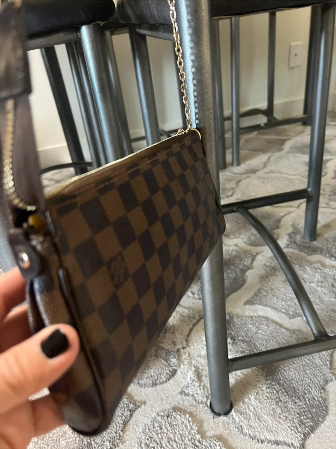 Louis Vuitton Damier Ebene Pochette Accessories NM image indicator(4)