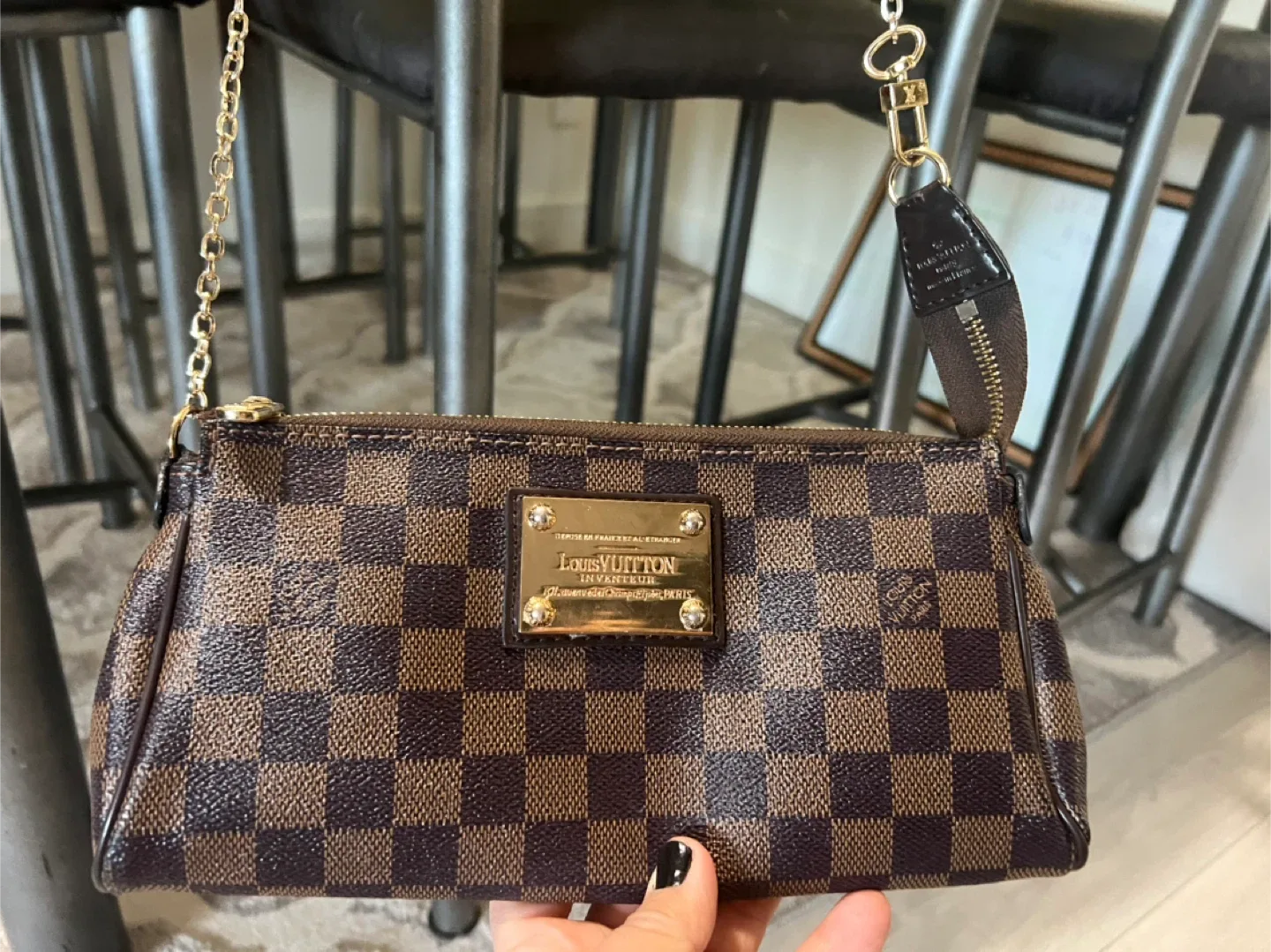 Louis Vuitton Damier Ebene Pochette Accessories NM image indicator(8)