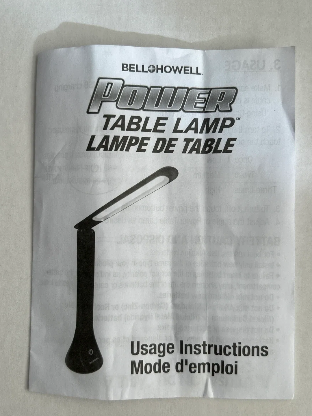 #Cleanout Bell + Howell Black Desk Lamp image indicator(8)