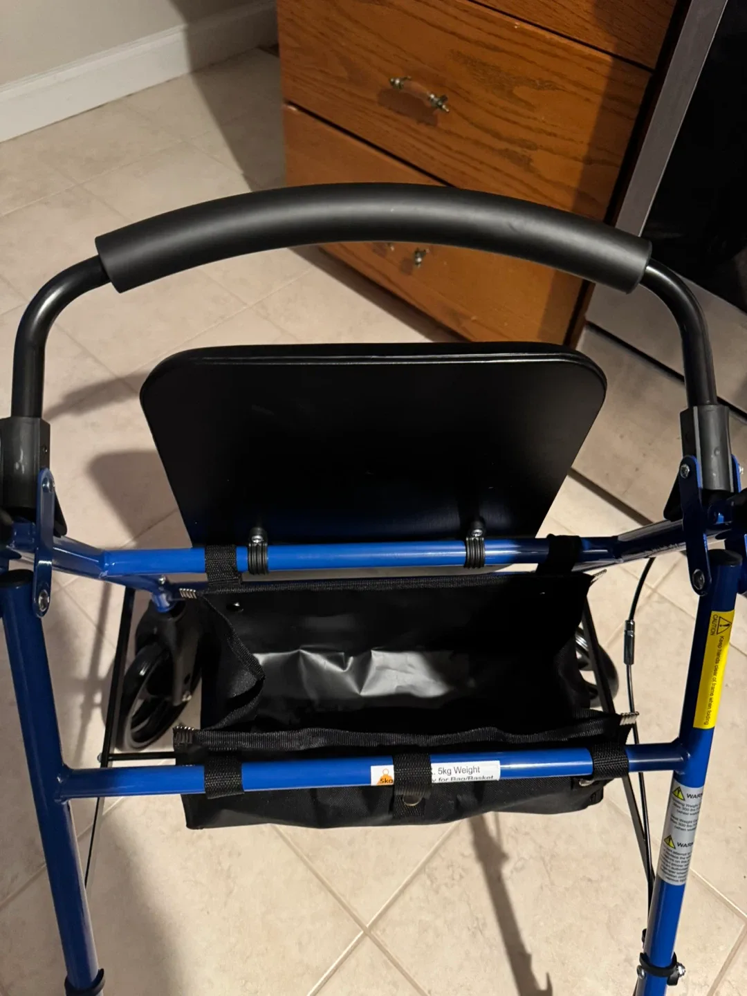 Foldable Rollator Walker - Blue image indicator(2)