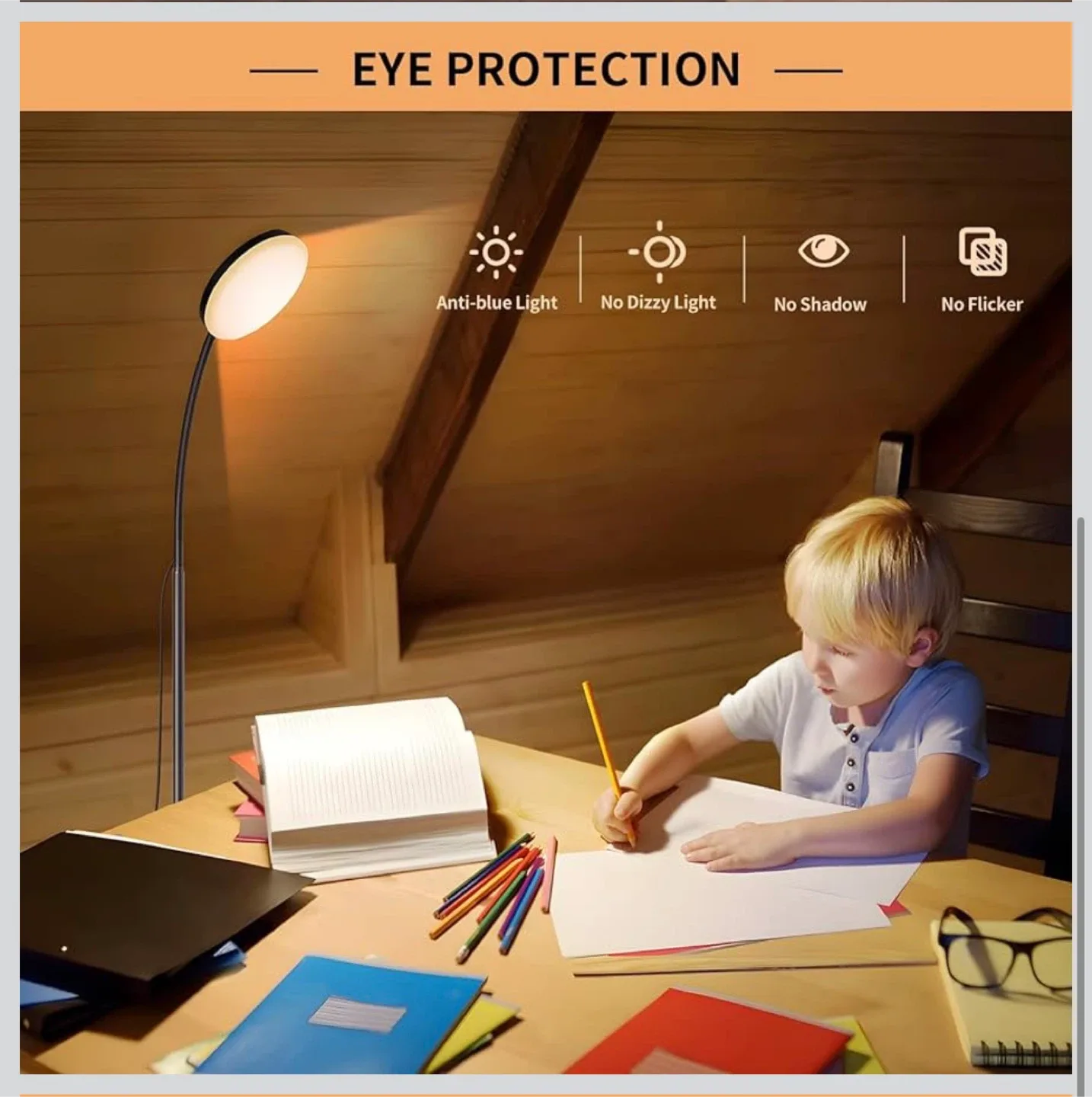 Sealed, Dimmable LED Floor Lamp - 3 Color Modes image indicator(4)