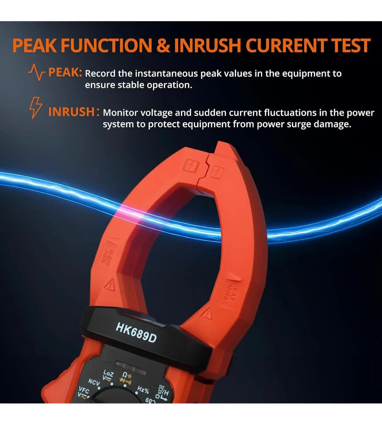 HK689D Clamp Meter, brand new image indicator(4)